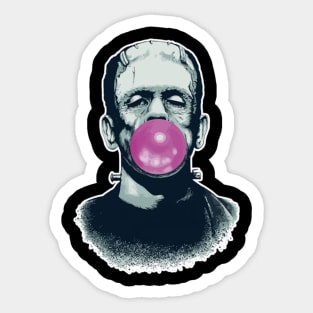 Frankenstein with chewing gum Sticker